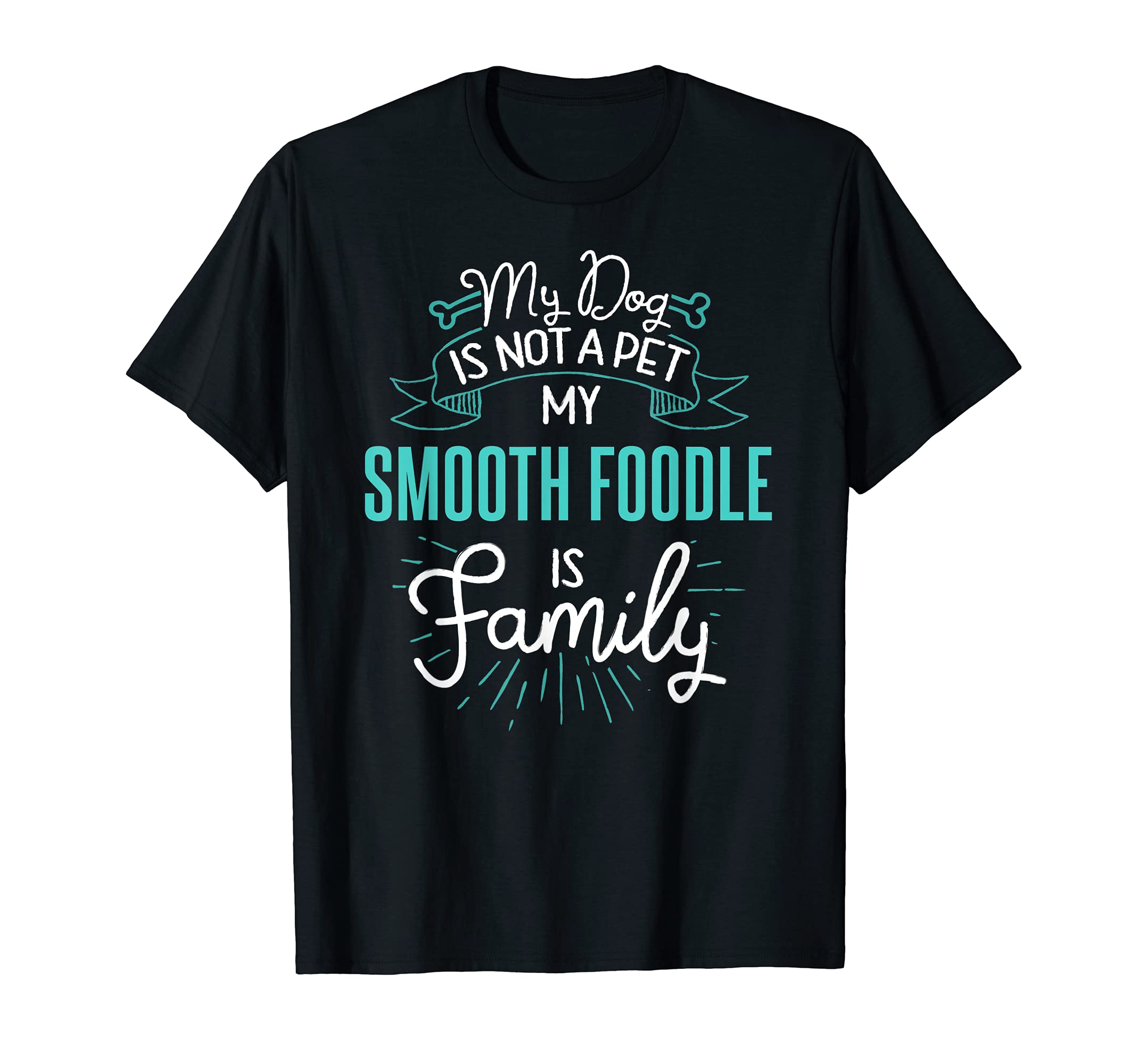 Cute Smooth Foodle Design Family Dog Giftn T-Shirt