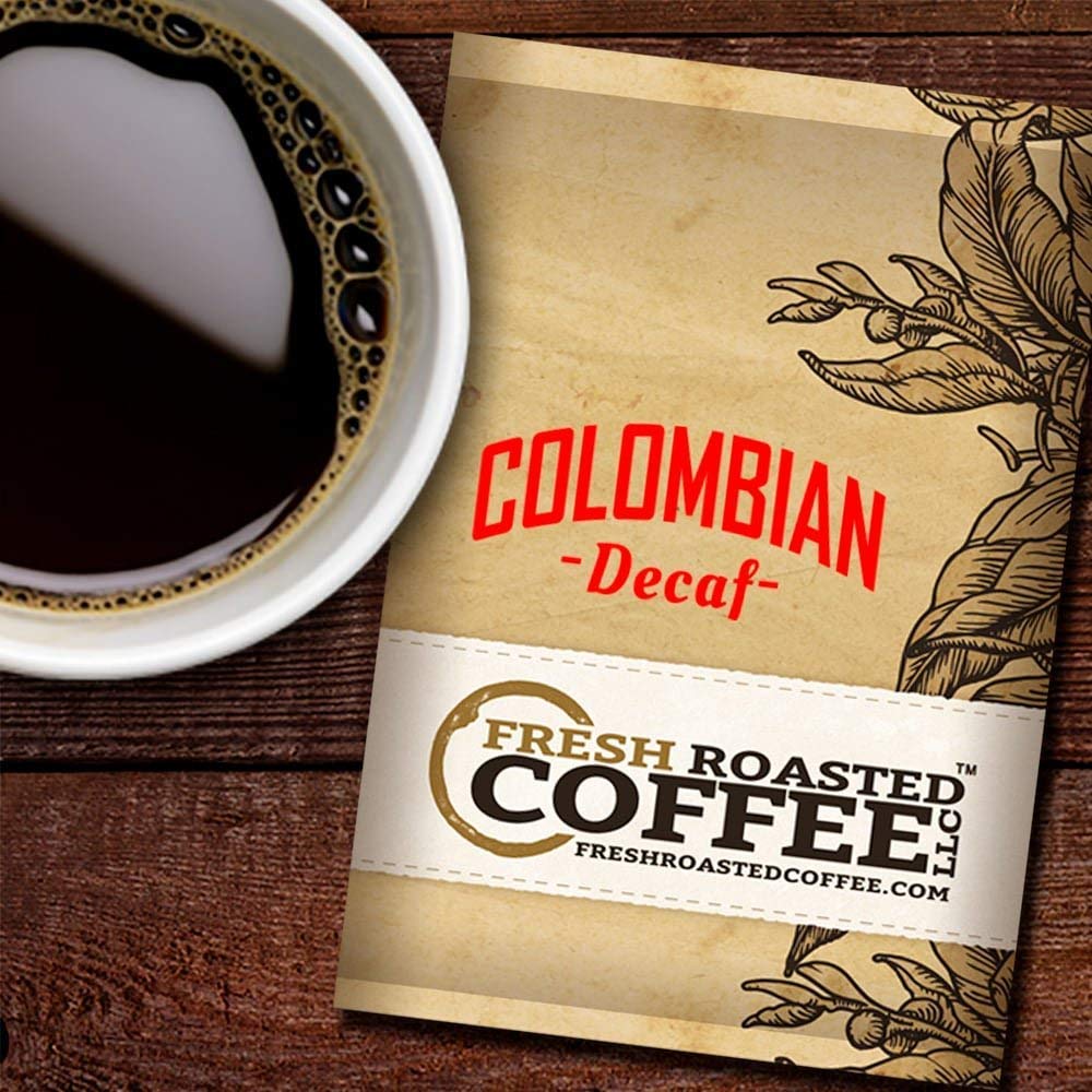 Fresh Roasted Coffee LLC, Decaf Colombian Coffee, 2.25