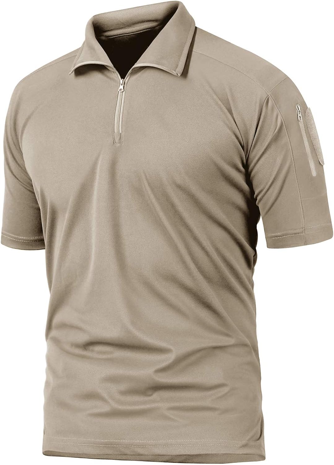CRYSULLY Men's Military Short Sleeve Tactical Pullover Outdoor Combat Polo Shirts: Clothing