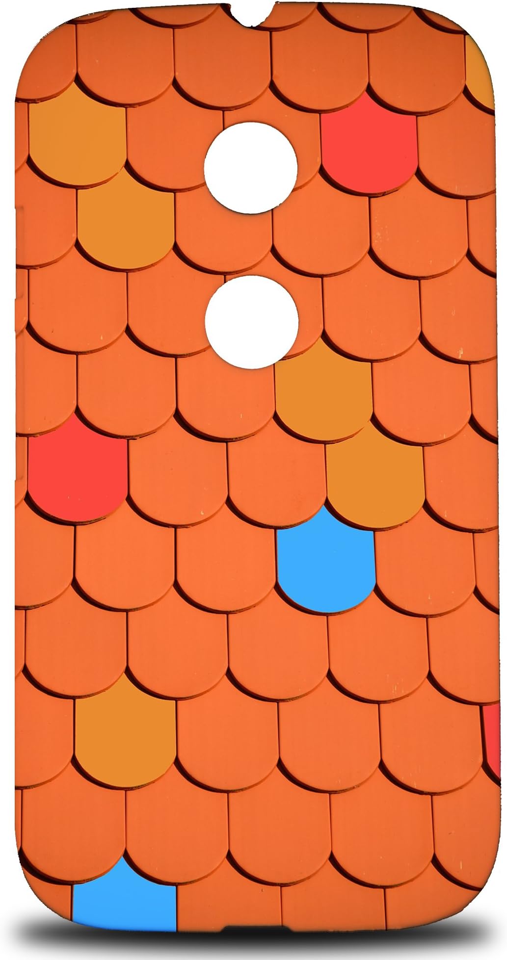 Foxercases Design Roof Tile Pattern 1 Hard Back Case Cover For Motorola Moto E (2nd Gen.)