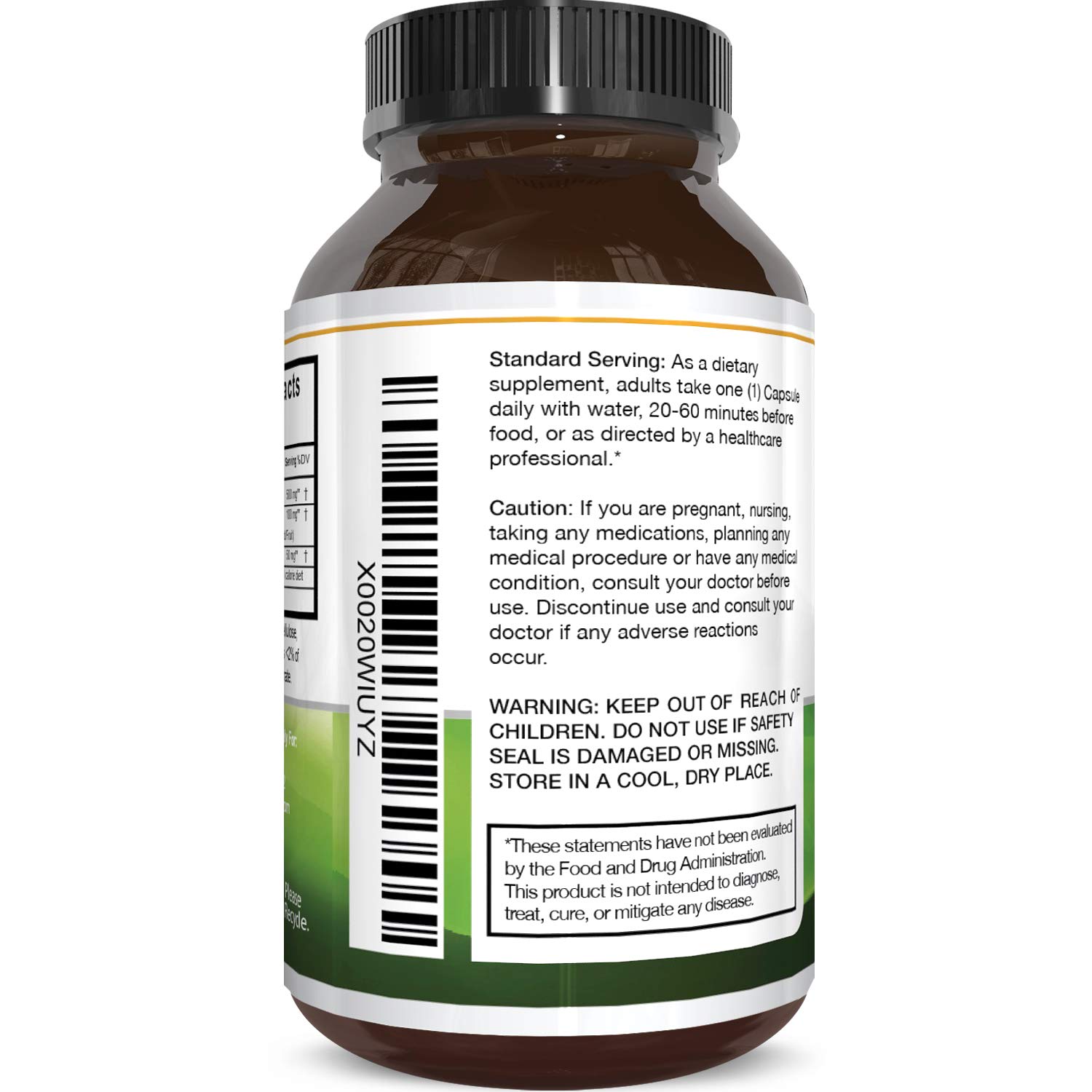 Pure Glutathione + Milk Thistle Extract Supplement Potent Antioxidant