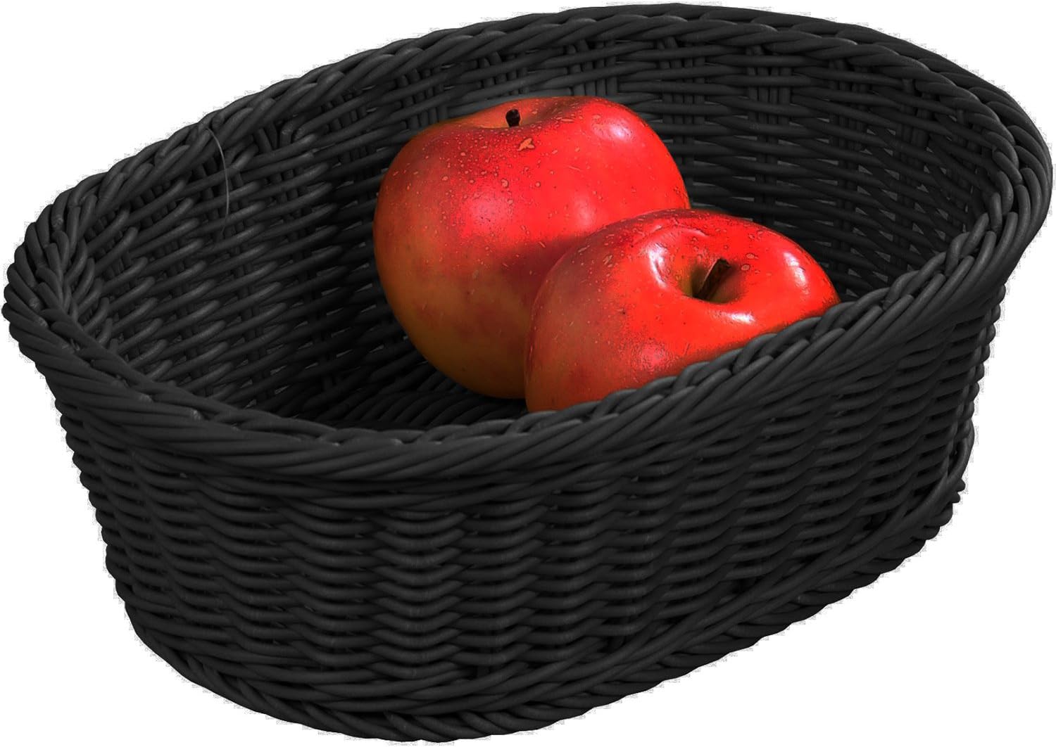 Kesper Bread & Fruit Basket square in black, 32.5 x 24 x 11 cm