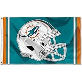Miami Dolphins New Helmet Grommet Pole Flag