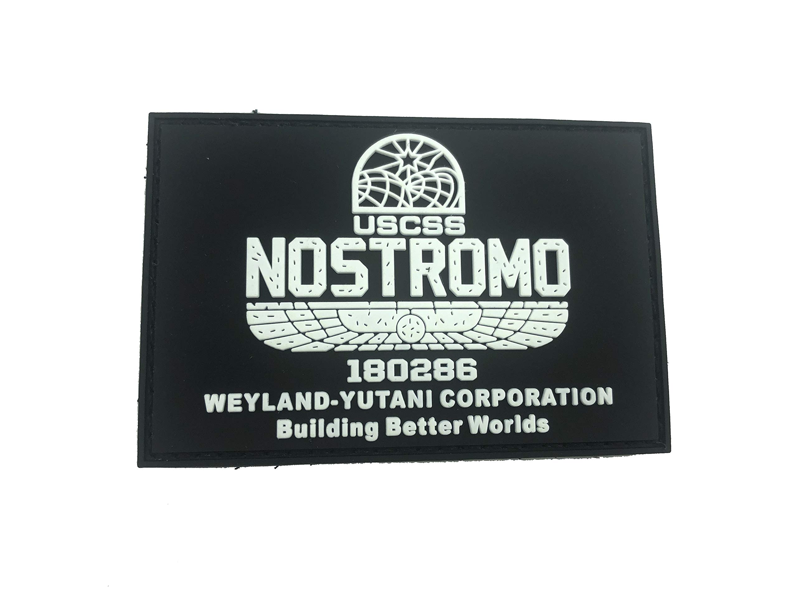 USCSS Nostromo Alien Weyland Yutani Glow in the Dark Airsoft Paintball PVC Morale Patch