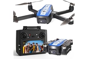 LE-IDEA GPS Drones with Camera for Adults 4k, IDEA36LCD Mini Drones with 4.5-inch LCD Screen Brushless Motor Optical Flow Positioning One Key Start, Foldable Remote Control Quadcopter for Beginners