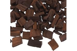 DONFAMDS Heavy Toasted French Oak Chips for Wine Aging, Red Wine Brewing Supplies, Whiskey Brandy Oak Barrel