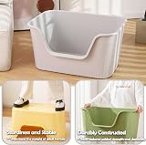 Vealind Cat Litter Tray High Sides Low Entry 45L x 36W x 22.5H cm view 5
