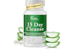 DR VITAMIN SOLUTIONS 15 Day Gut Cleanse Detox for Women, GLP-1 Support - Natural Colon & Detox Cleanse for Weight Loss - Bloating & Constipation Relief - Flushes Toxins & Supports Immunity - 30 Ct.