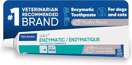Virbac C.E.T. pasta de dientes enzimática para mascotas, sabor a ave — Higiene y cuidado