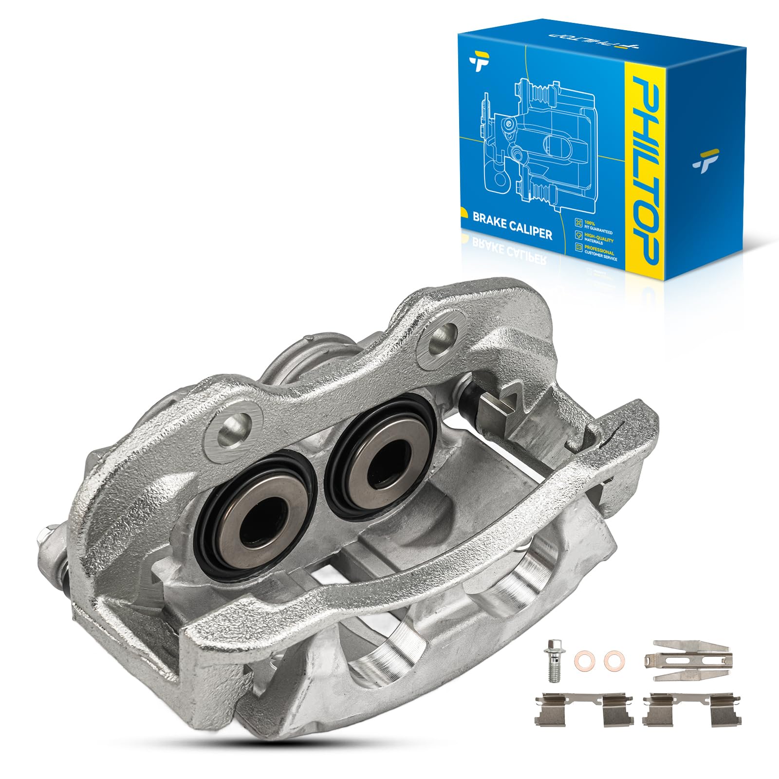 Photo 1 of PHILTOP Rear Right Brake Caliper Compatible with 2001-2006 Silverado 1500, 2001-2006 Sierra 1500, 2000-2006 Tahoe, 2000-2006 Suburban 1500, 2000-2006 Yukon, 2002-2006 Avalanche 1500, 18-4765