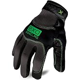 Ironclad EXO Pro Water Resistant; Work Gloves, (1 Pair), EXO2-MWR-04-L, Black/Grey