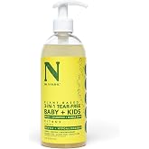 Dr. Natural 3-in-1 Tear-Free Baby Plus Kids Soap - Head-to-Toe Baby Soap and Shampoo - Sensitive Skin Moisturizing Body Wash - Citrus - 16 oz
