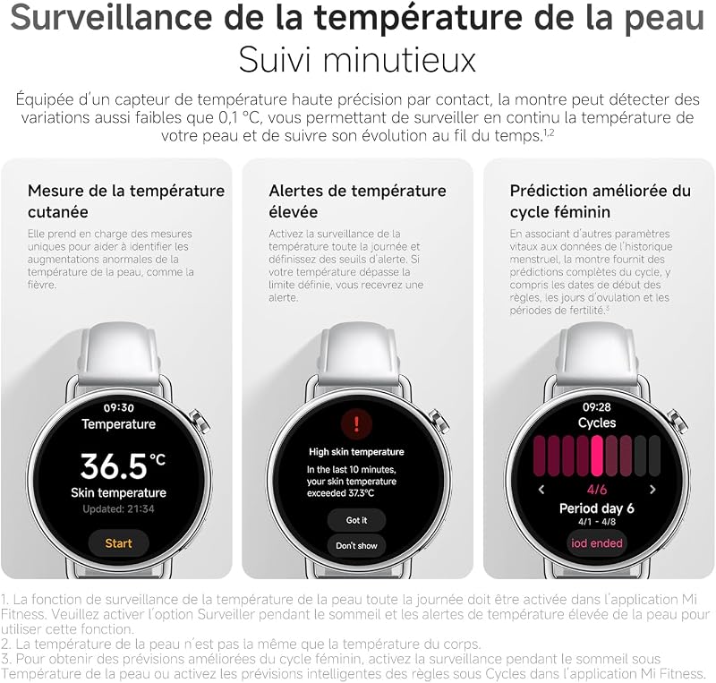 Watch S4 41 mm, Montre connectée 32 g, HyperOS 3, Sable — photo 7 sur 8