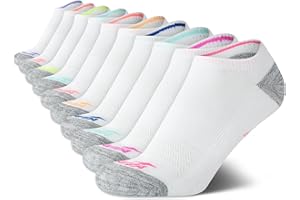 Avia Girls' Socks - 10 Pack Athletic Low Cut No Show Cushioned Liners
