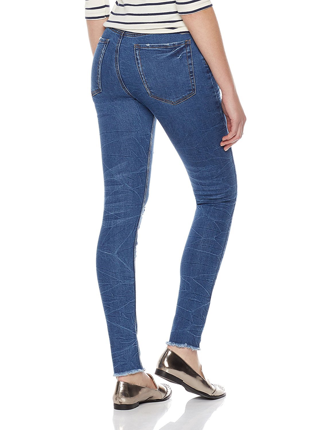 Lily Parker Women\'s Classic Dream Jean Slimming Fit Skinny Jean 28 Dark Blue