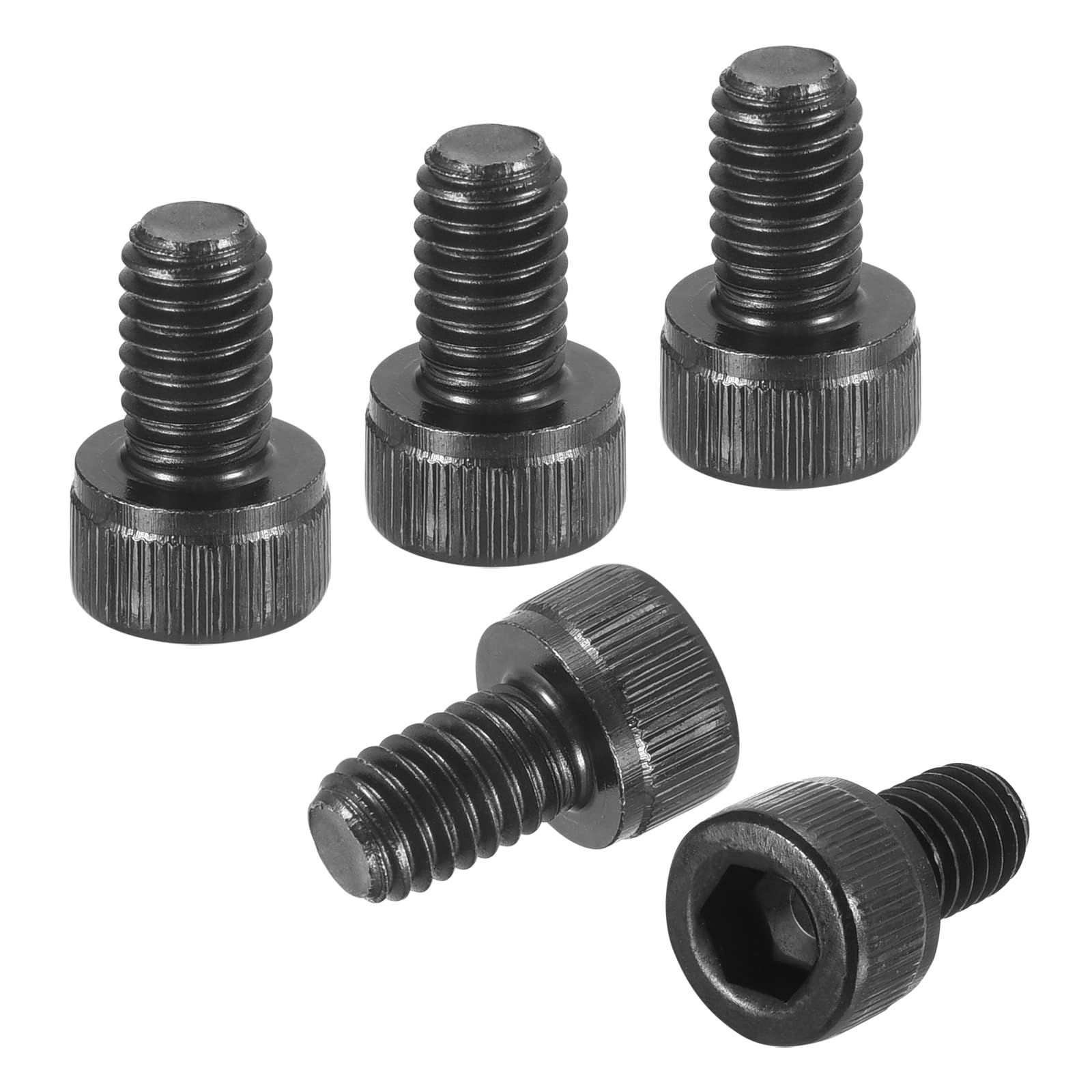 DTGN M6-1x10 Socket Head Cap Screws Bolts - 40Pack - Good for Road Bicycle, Mountain Bike, Auto, Motorcycle - Carbon Steel Hex Head Metric Screws, Black