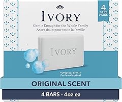 Ivory Gentle Bath Bar Soap, Designed for Whole Family, 99.44% Pure Formula with Plant-Based Cleansers, Made Without Heavy Per