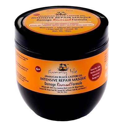 Sunny Isle Jamaika Siyah Castor Petrol Yoğun Onarım Maskesi