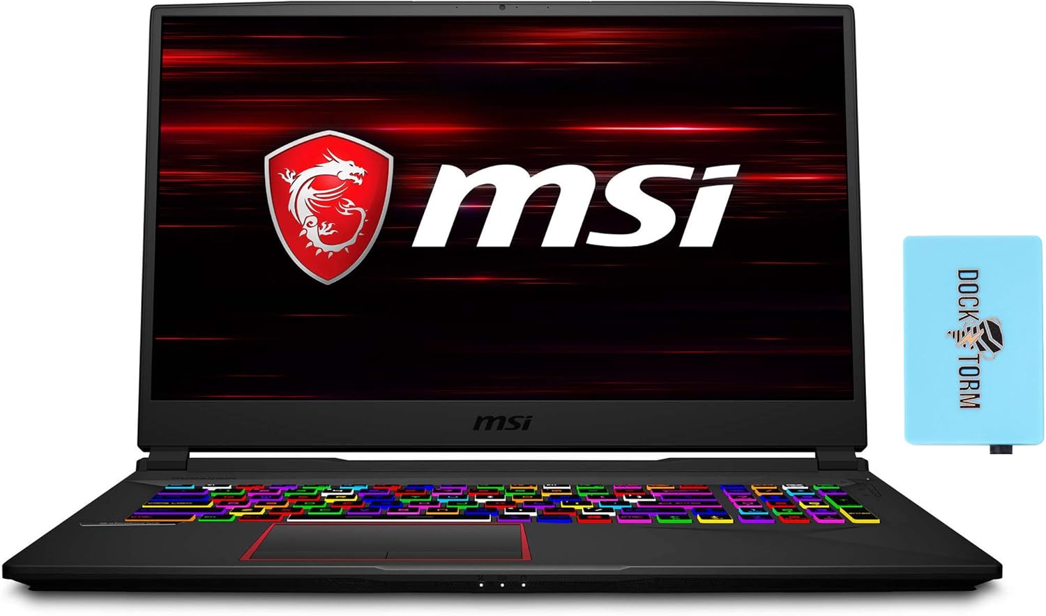MSI GE75 Raider 10SGS-222 Gaming and Entertainment Laptop (Intel i9-10980HK 8-Core, 32GB RAM, 4TB PCIe SSD, NVIDIA RTX 2080 Super, 17.3" Full HD (1920x1080), WiFi, Bluetooth, Win 10 Home) with Hub