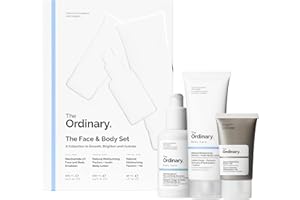 The Ordinary Face & Body Set Daily Skincare Routine with Niacinamide 5% Face & Body Emulsion, Natural Moisturizing Factors + Inulin Body Lotion, and Natural Moisturizing Factors + Hyaluronic Acid