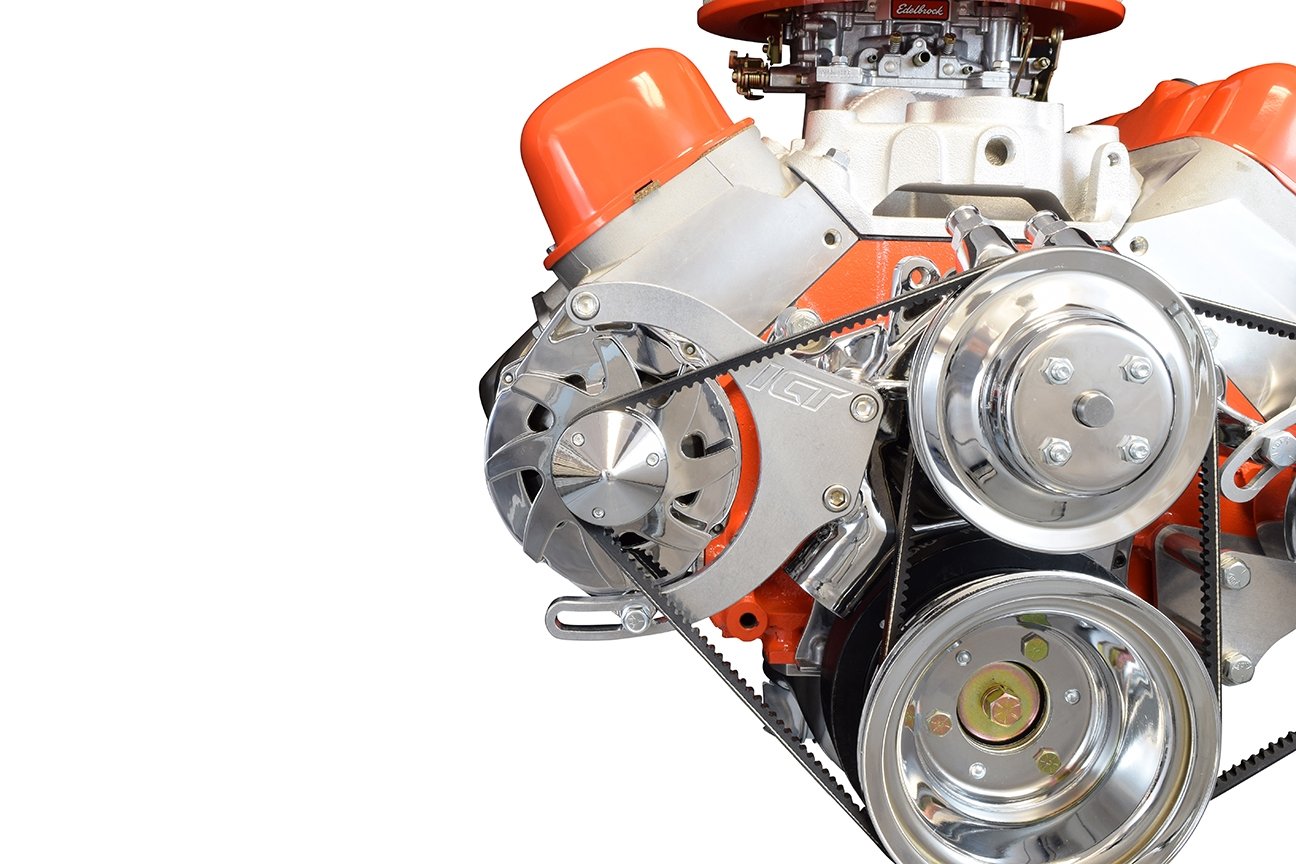 BBC Billet Alternator Bracket Adjustable LWP Low Mount Big Block Chevy Long Kit 551496