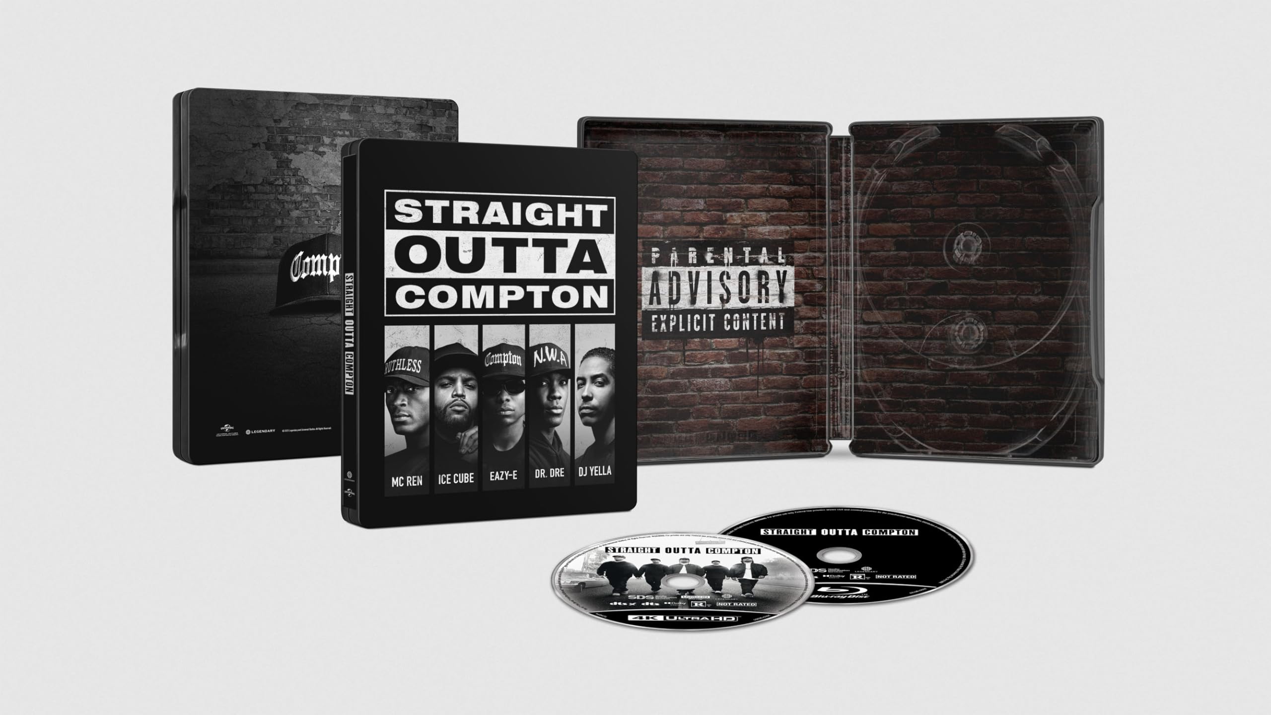 Straight Outta Compton (10th Anniversary) - Limited Edition Steelbook (4K Ultra HD + Blu-ray + Digital) Image