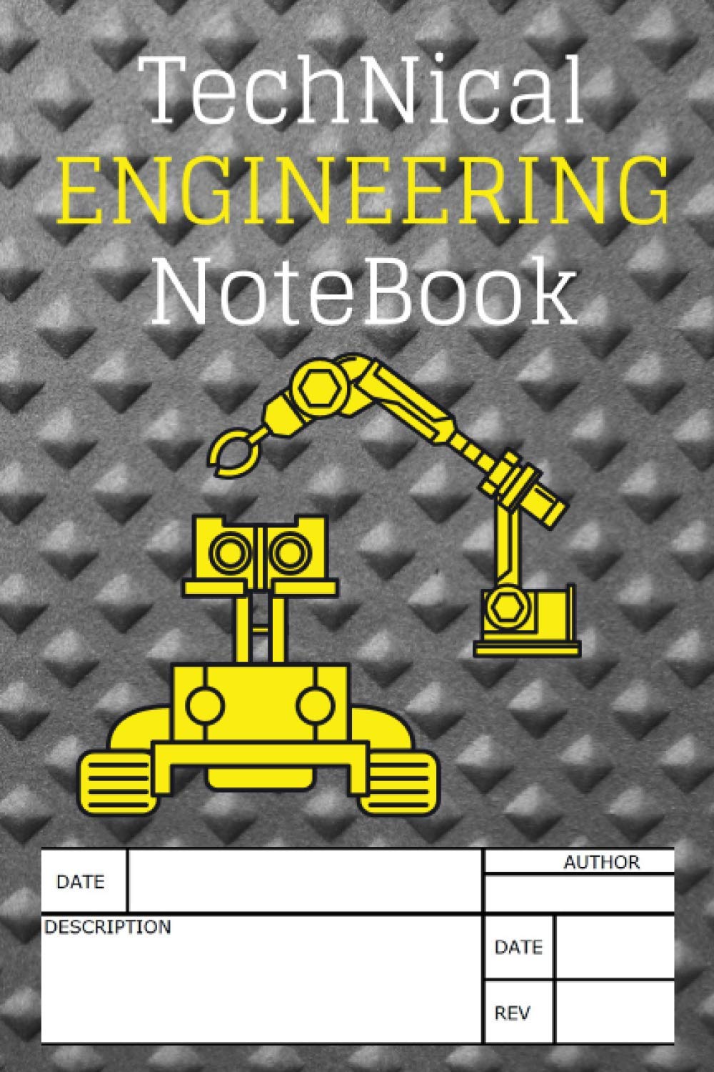 Technical Engineering Notebook: Grid Paper Notebook, Quad Ruled, 110 Sheets (Large, 6 x 9)