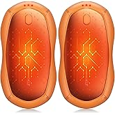 Hand Warmers Rechargeable, Electric Hand Warmers 2 Pack with Smart Chips Long Safe Heat, Portable Pocket Heater,Gifts for Christmas,Golf,Camping,Hunting, Stocking Stuffers