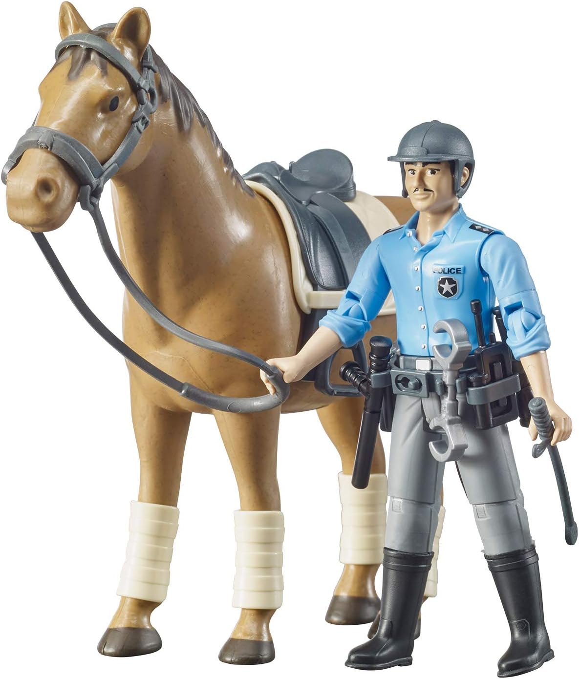 Police Horse and Rider, Brown, 1 - Image 4