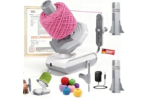 5.0 Upgraded Electric Yarn Winder【Top1 RPM German Motor】【SGS-Grade Precision Gears】Wool Yarn Ball Winder Compact Automatic fo