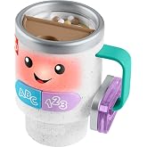 Fisher-Price Laugh &amp; Learn Wake Up &amp; Learn Coffee Mug Baby Toy | Pretend Cup, Educational Music &amp; Lights, Busy Activities, Infants &amp; Toddlers Ages 6+ Months