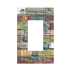 Fishing Inspirational Quote on Vintage Wooden