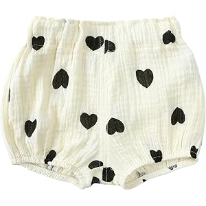 Banmave Baby Shorts Linen Bloomer Short 3-18 Months Blend Summer Loose Cute | Short Bloomer for Unisex Boy Girl