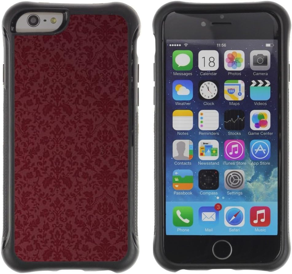 Jordan Colourful Shop@ Brown Maroon Wallpaper Retro Rugged Hybrid Protection Impact Case Cover for iPhone 6 6S CASE Cover,iPhone 6 4.7 case,iPhone 6 Cover,Cases for iPhone 6S 4.7