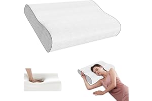 Cervical Pillow for Neck Pain Relief, Memory Foam Pillow, Ergonomic Adjustable Contour Bed Pillow for Side, Back & Stomach Sl
