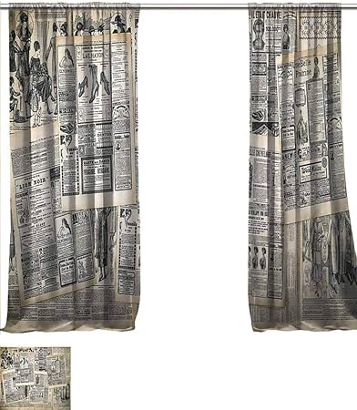 Amazon Com Vanfanhome Sheer Print Curtains Echo De La Mode From