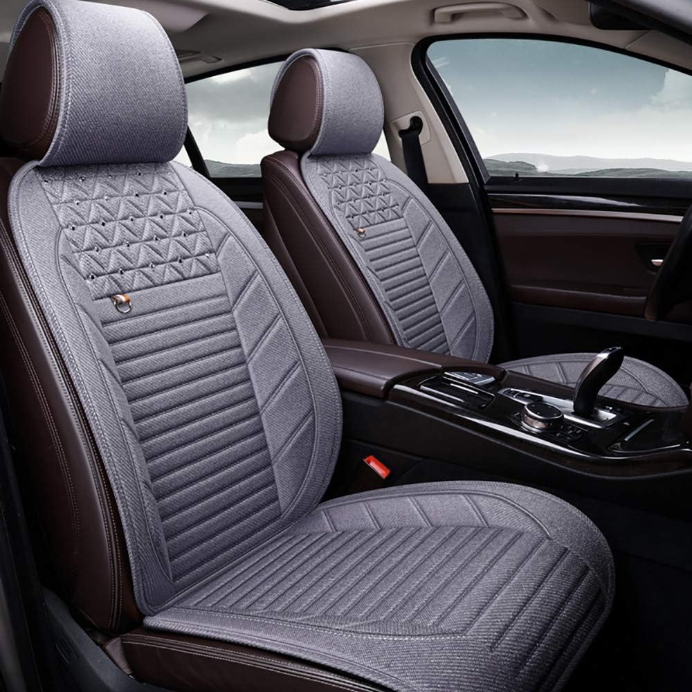 Chemu Universal 5-Seats Car Seat Covers Seats Cushion All Season Fit G Wagon G Class W461 C Class C300 W203 W204 Glc X253 Glk X204 E320 E350 W211 W210 (Gray)