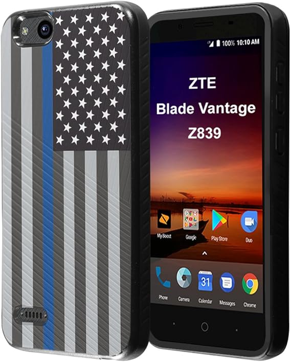 Amazon Com Zte Blade Vantage Case Capsule Case Embossed Diagonal