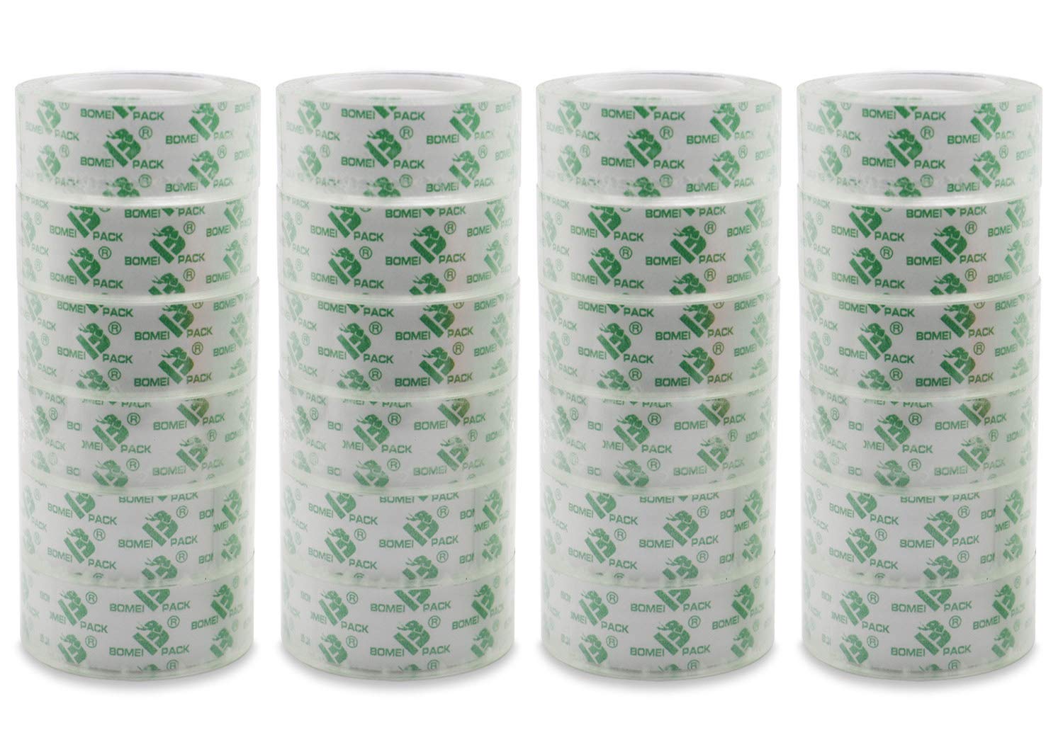 Crystal Clear Transparent Tape Refills Rolls for Dispenser, 24 Rolls Value Pack, 3/4 in x 1000 in,1 inch Core, Gift Wrapping Tape for Office, School and Home, BOMEI PACK: Industrial & Scientific
