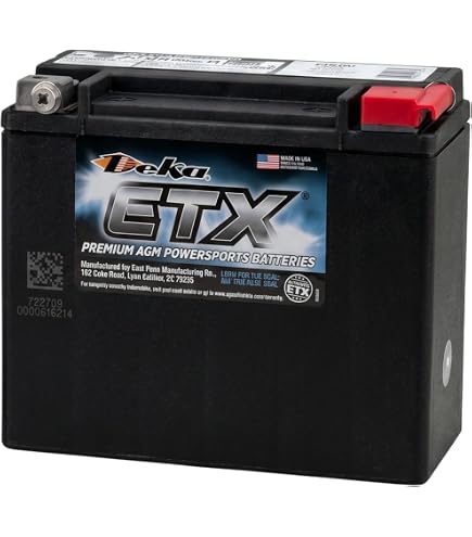 Amazon.com: RG20L-WS Wicked Start 500+ CCA Battery; Harley Part