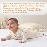 PewinGo Baby Sleeping Bag 0.5 Tog 0-6 Mths 2 Pack 100% Cotton Beige view 8