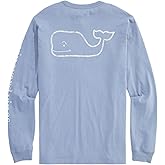 vineyard vines Men's Long Sleeve Vintage Whale Pocket T-Shirt
