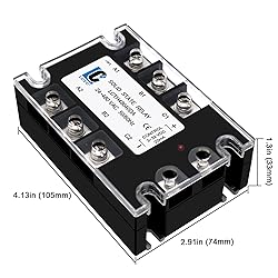 LCLCTC 3 Phase Solid State Relay SSR 40DA DC to AC