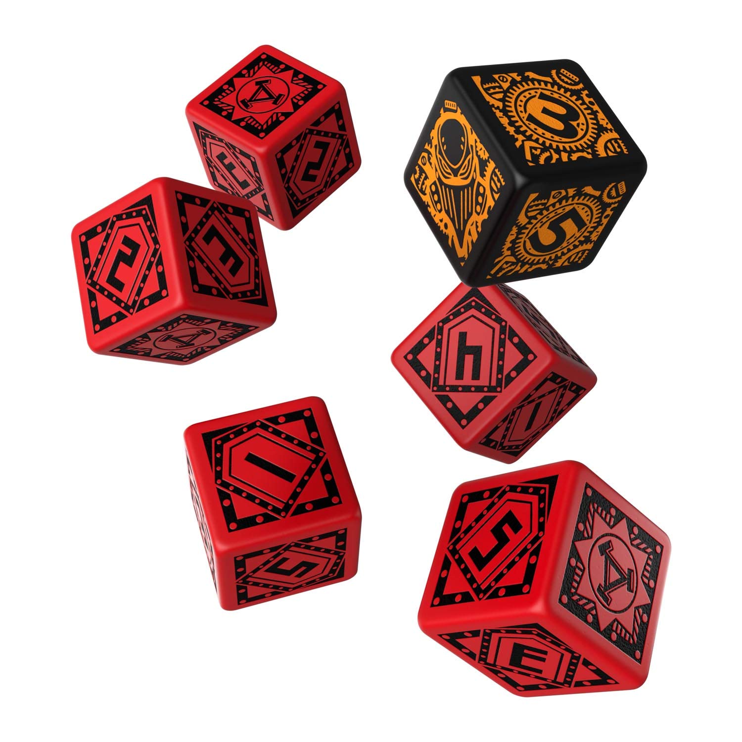 Qworkshop QworkshopSPWA04 D6 Warmachine Khador Faction Dice Set (6-Piece)
