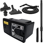RoadVac Z1-CS-8-CORD RV Central Vacuum System | Wall-Mounted Built-in Vacuum for RVs, Boats &amp; Tiny Homes | Compact with 35' Stretch Hose &amp; Tool Kit