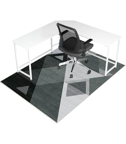 Tapis De Protection De Sol Pour Chaise De Bureau - 90x150 Cm, Antidérapant, Réduit Bruit Et Rayures, Pour Sols Durs