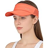 GXCROR Sports Sun Visor Hat Men Women, Lightweight Breathable Quick-Dry Visor Hat, UPF 50+ Tennis Golf Running Visor
