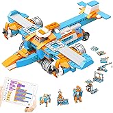 Apitor Robot S Robot Building Kit, 10 in 1 Programmable APP RC Robot/Car Robotics Coding Kit, STEM Projects Educational Birthday Gifts for Boys Girls Kids Aged 7-12 (389 Pcs)