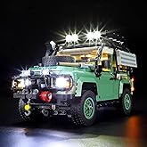 BRIKSMAX Led Lighting Kit for LEGO-10317 Land Rover Classic Defender 90 - Compatible with Lego Icons Building Blocks Model- N