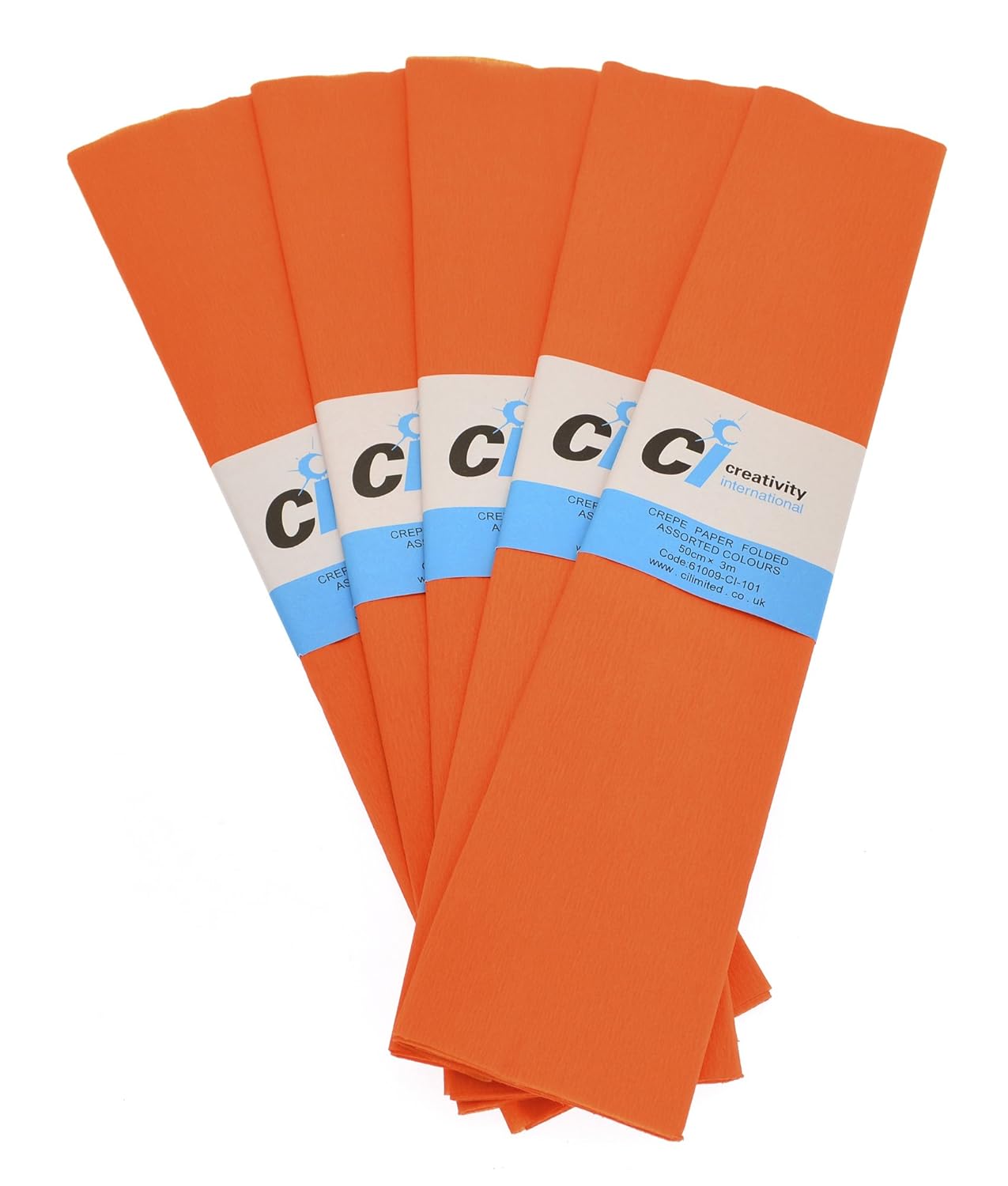 Carta Crespa DECO - Colori Assortiti, Confezione 6 Rotoli